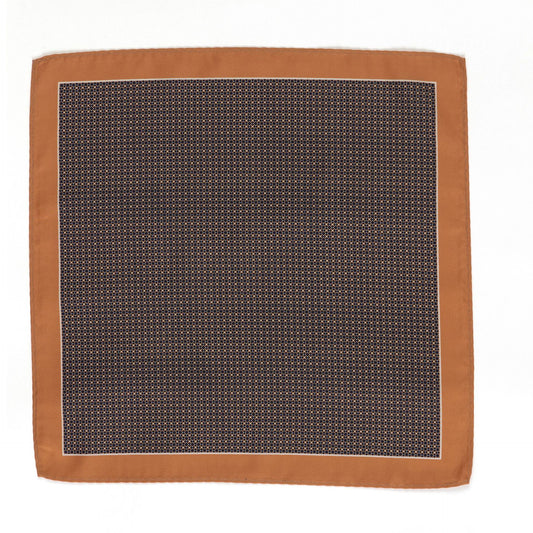 Men’s Brown Pattern Pocket Square