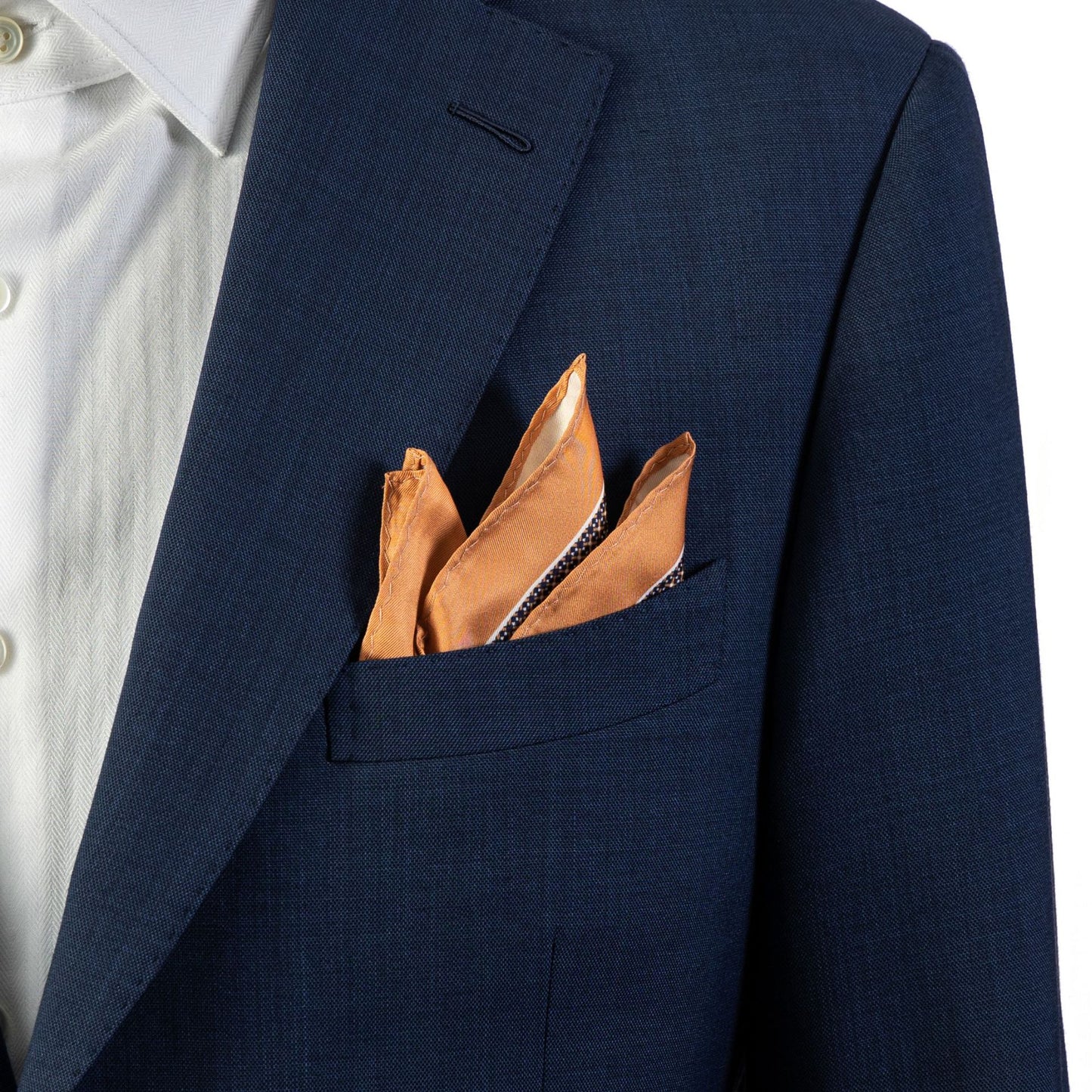 Men’s Brown Pattern Pocket Square