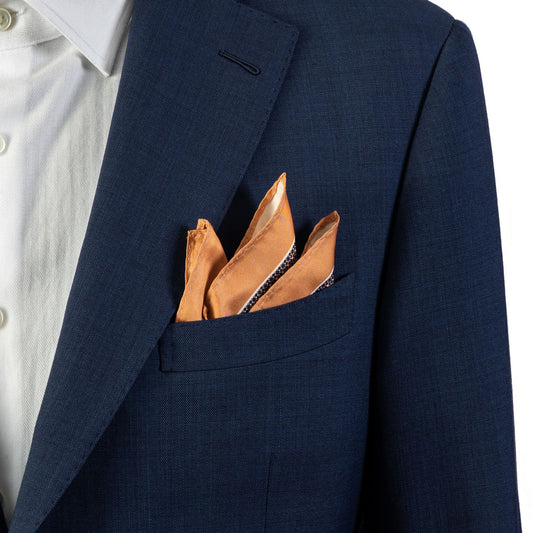 Men’s Brown Pattern Pocket Square