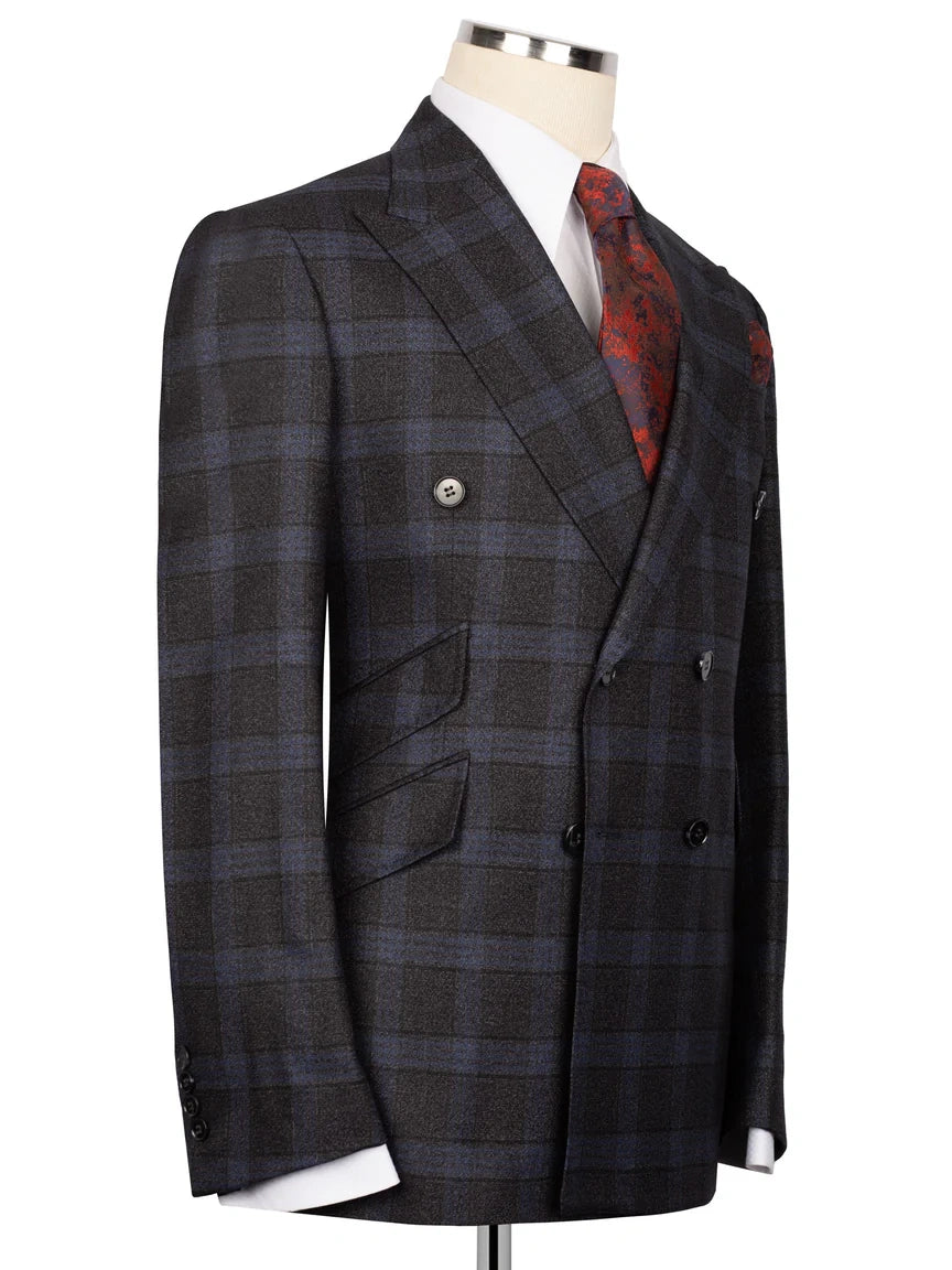 Black Plaid Prom Suit for Men – Sharp Statement Style