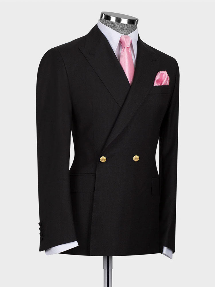 Two-button Peak Lapel 2-piece Suit