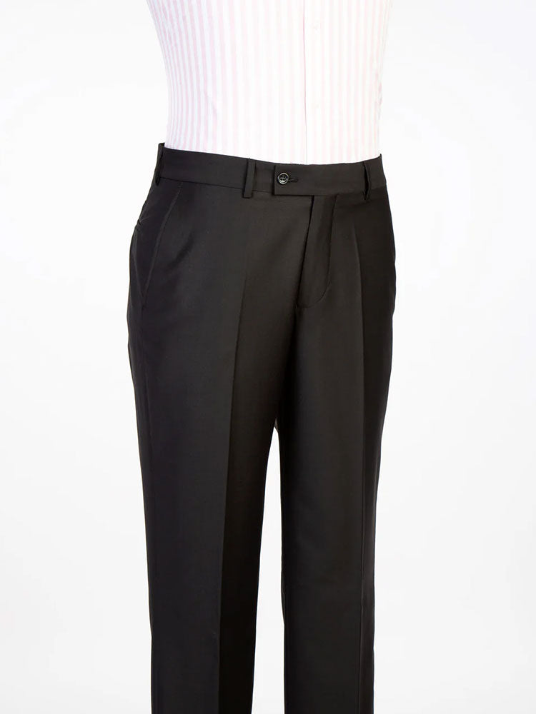 Black Double-breasted Peak Lapel 2-piece Suit