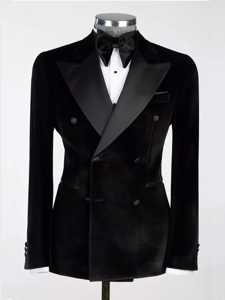 Velvet Double-breasted 2-piece Tuxedo