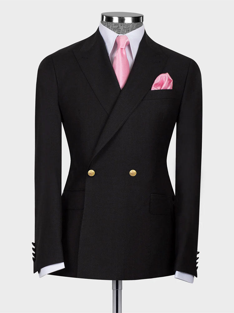Two-button Peak Lapel 2-piece Suit