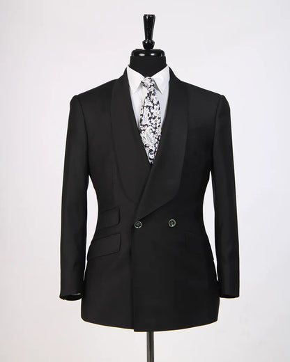 Two-button Shawl Lapel 2-piece Suit