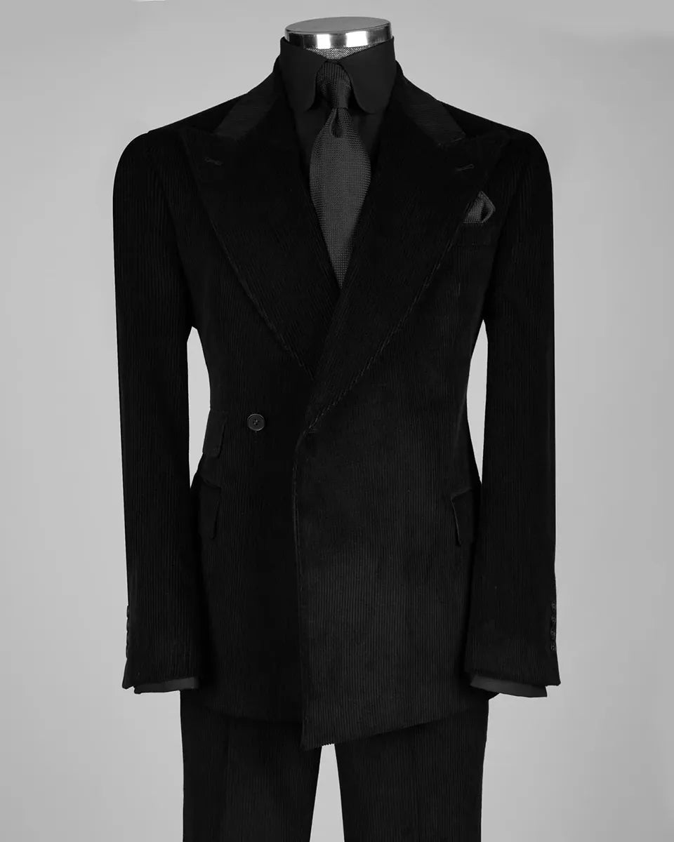 Corduroy One-button 2-piece Suit