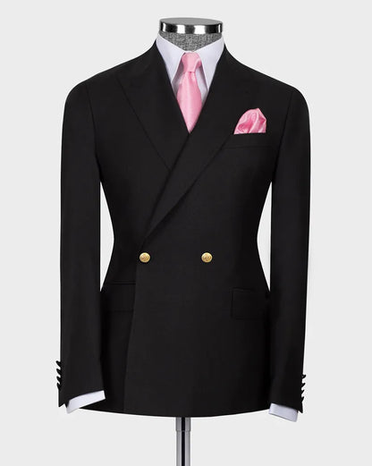 Two-button Peak Lapel 2-piece Suit