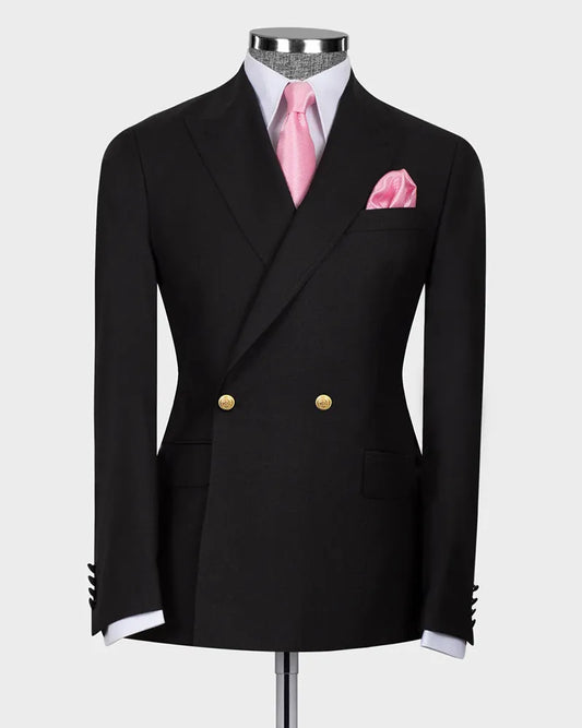 Two-button Peak Lapel 2-piece Suit