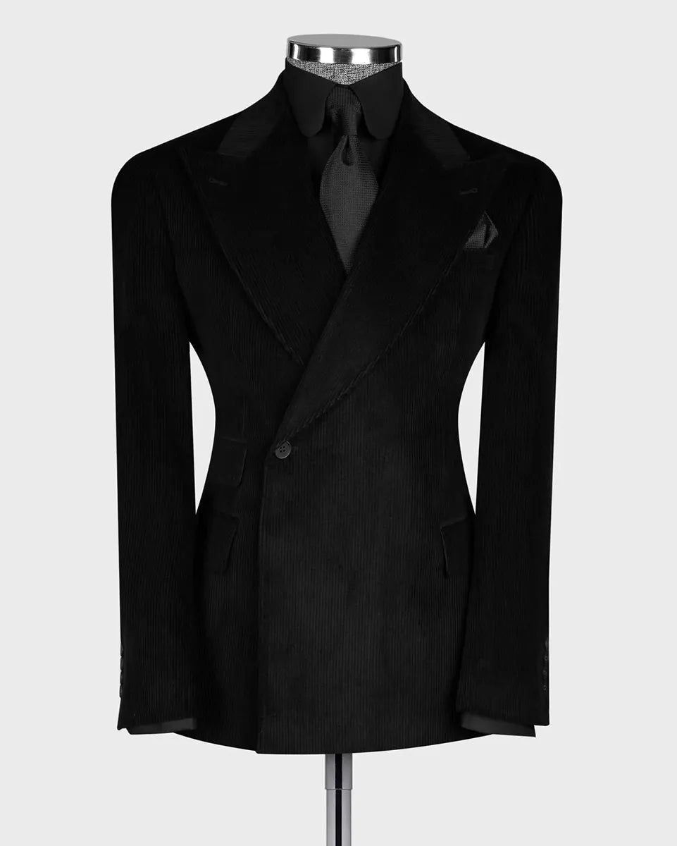Corduroy One-button 2-piece Suit