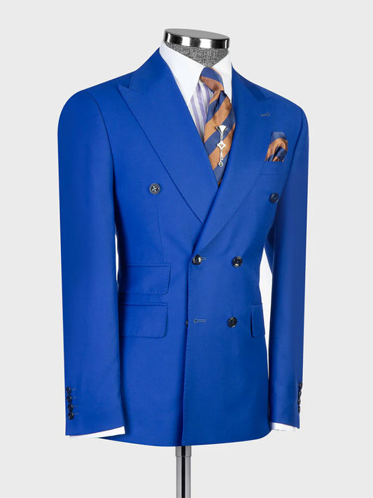 Double-breasted Peak Lapel 2-piece Suit