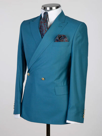 Two-button Peak Lapel 2-piece Suit