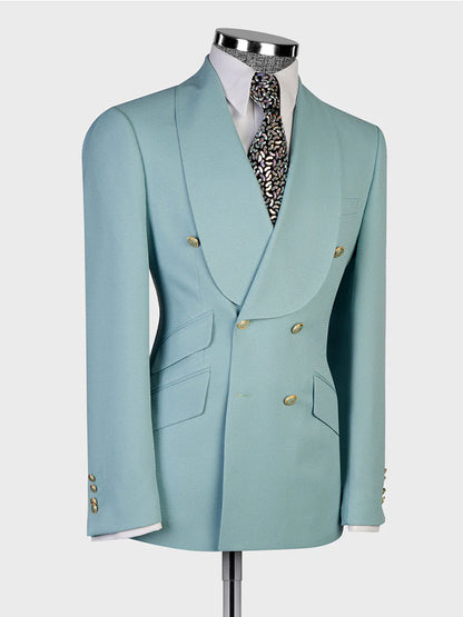 Double-breasted Shawl Lapel 2-piece Suit