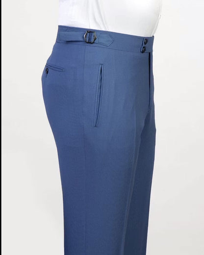 Men's Peak Lapel 3-piece Suit in Blue
