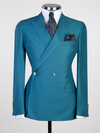 Two-button Peak Lapel 2-piece Suit