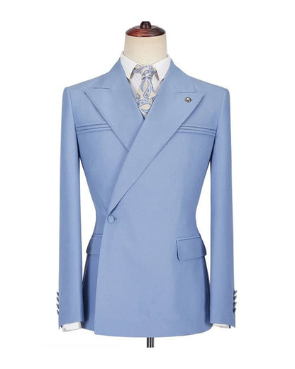 One-button Peak Lapel 2-piece Suit