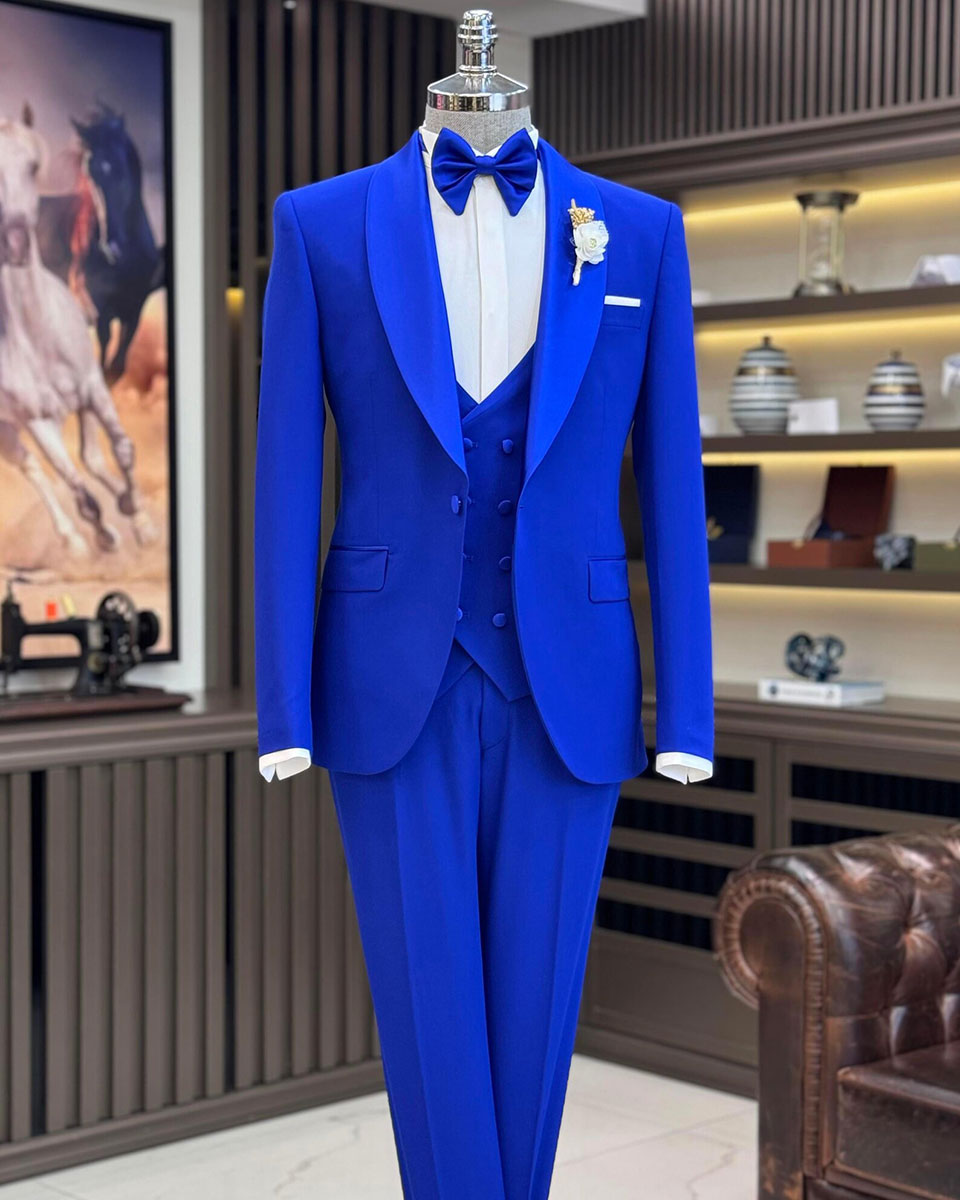 One-button Shawl Lapel 3-piece Tuxedo