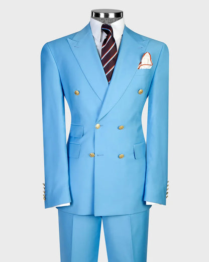 Men's Double-breasted 2-piece Suit