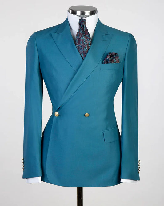 Two-button Peak Lapel 2-piece Suit