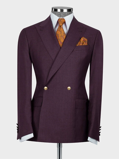 Two-button Peak Lapel 2-piece Suit