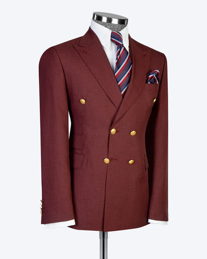 Men's Double-breasted 2-piece Suit