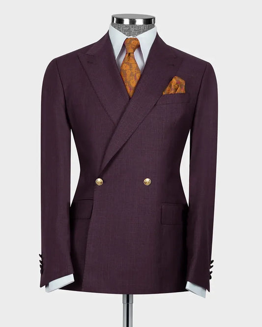 Two-button Peak Lapel 2-piece Suit