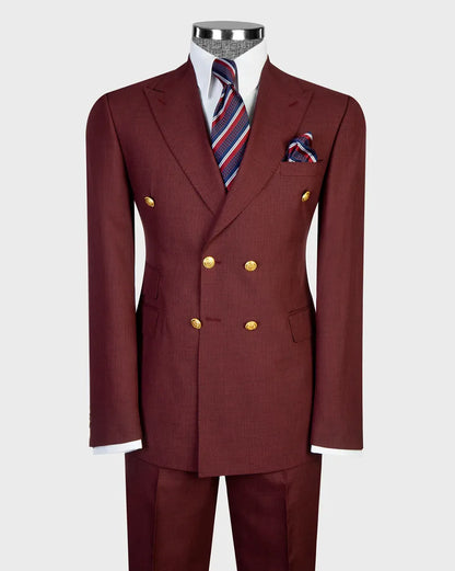 Men's Double-breasted 2-piece Suit