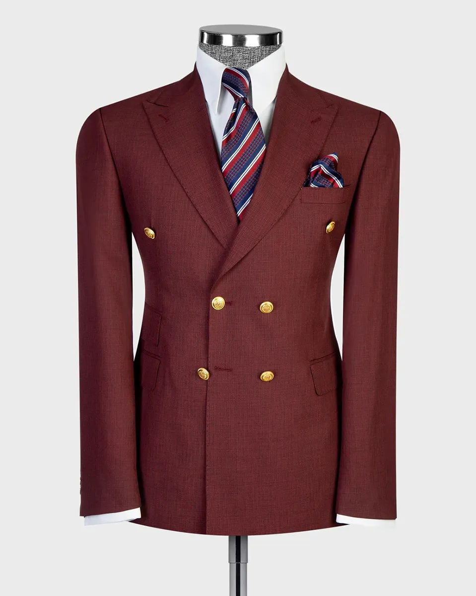 Men's Double-breasted 2-piece Suit