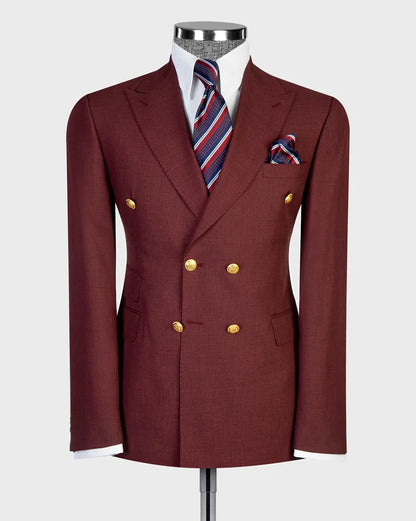 Men's Double-breasted 2-piece Suit