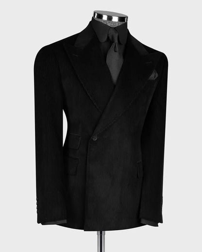 Corduroy One-button 2-piece Suit