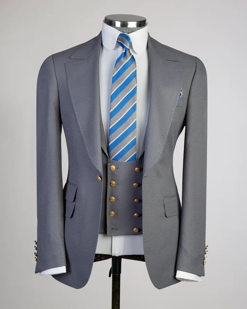 One-button 3-piece Suit