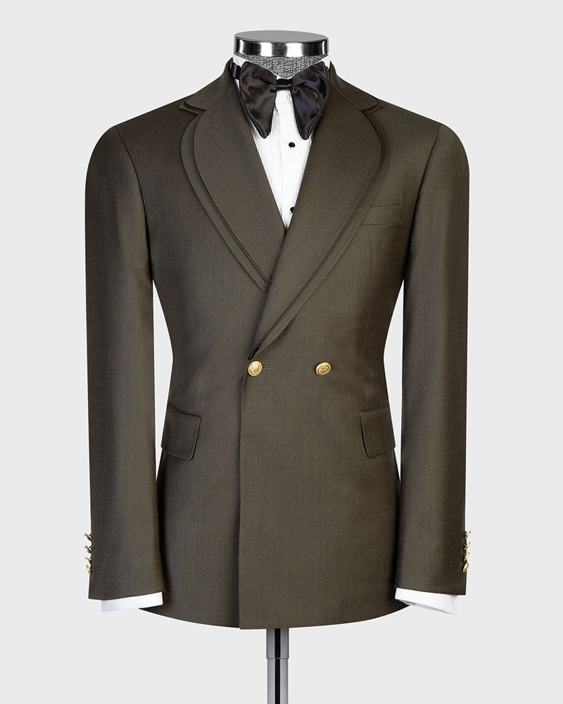 Chic Two-button 2-piece Suit