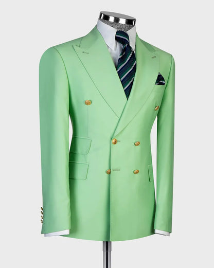 Men's Double-breasted 2-piece Suit