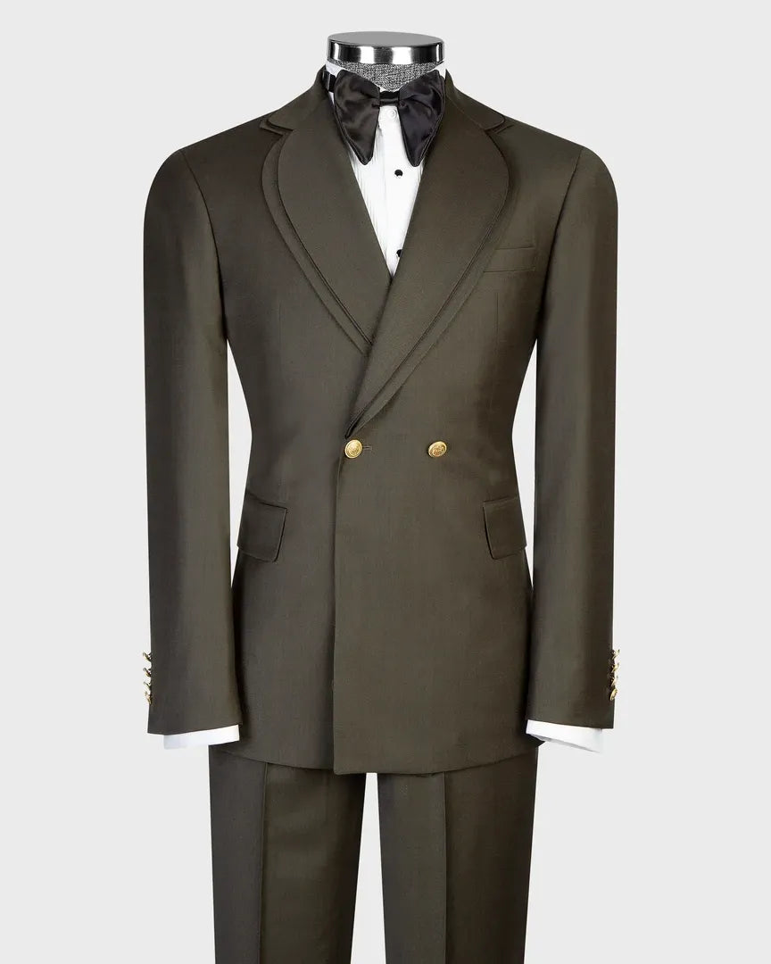Chic Two-button 2-piece Suit
