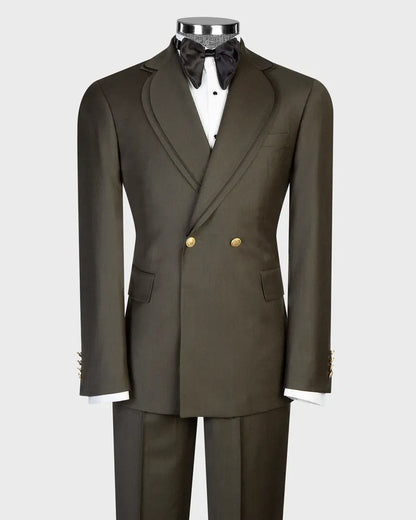 Chic Two-button 2-piece Suit