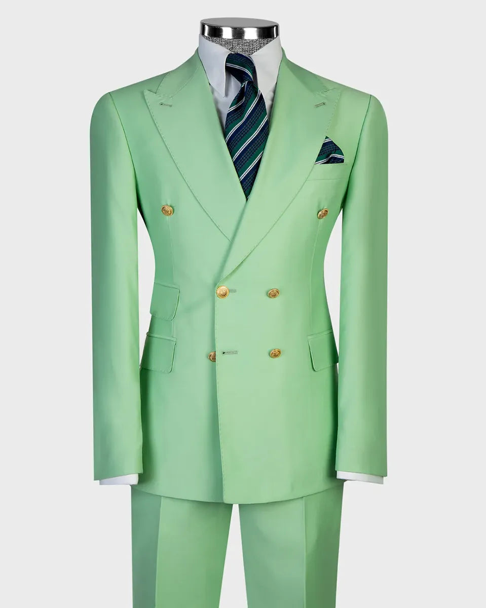 Men's Double-breasted 2-piece Suit