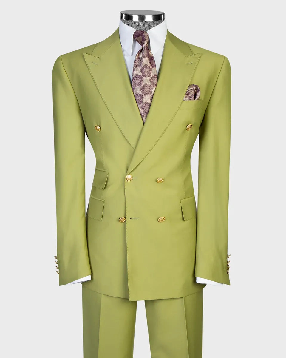 Men's Double-breasted 2-piece Suit