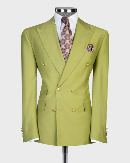 Men's Double-breasted 2-piece Suit