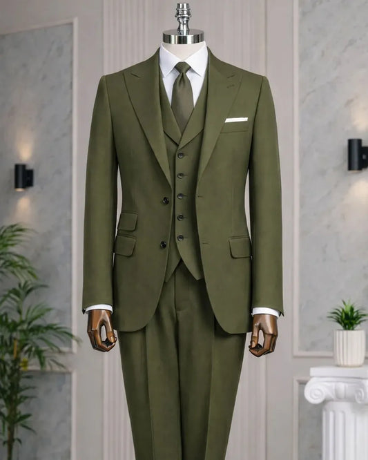 Peak Lapel 3-piece Suit