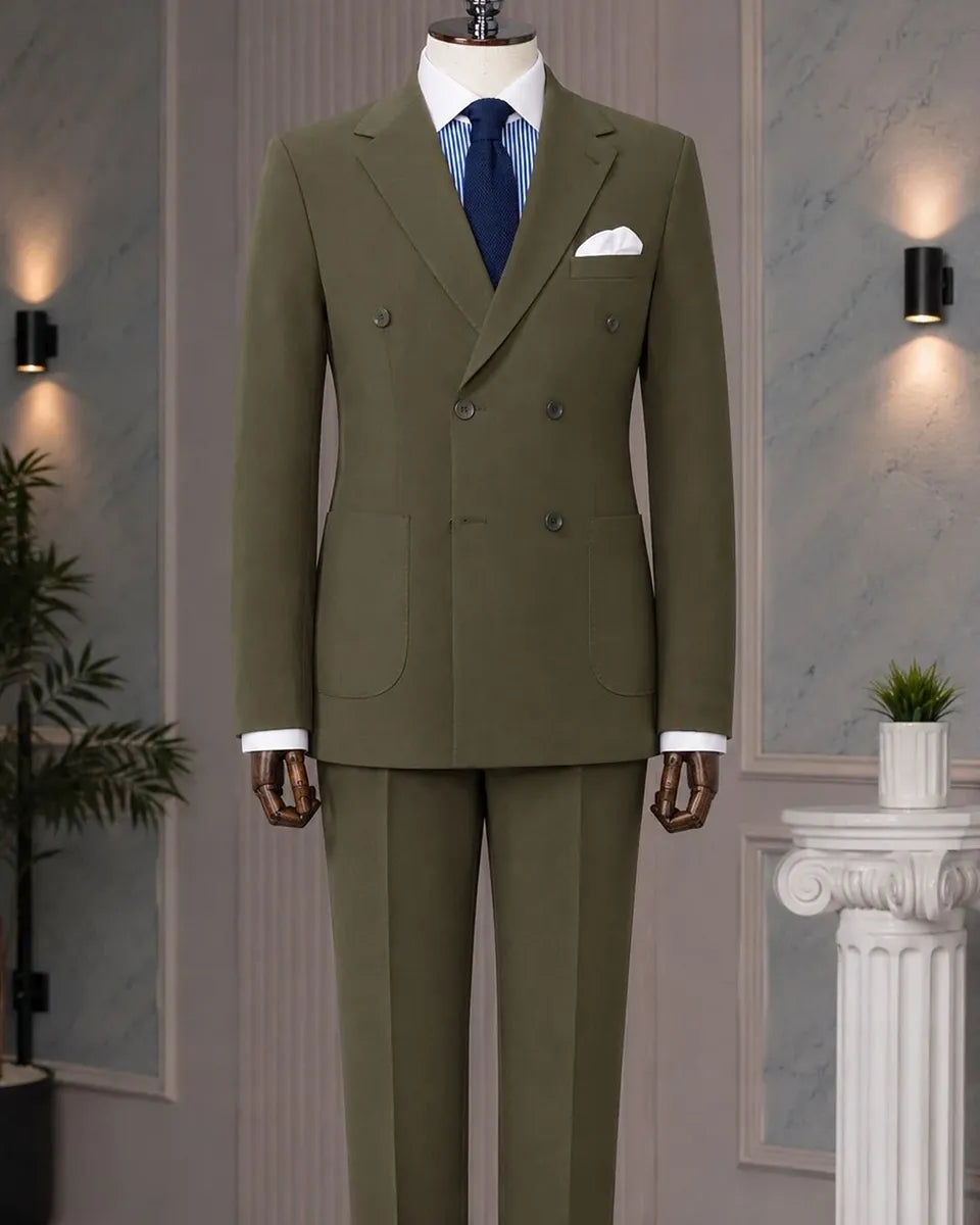 Men's Double-breasted 2-piece Suit