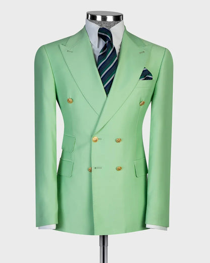Men's Double-breasted 2-piece Suit
