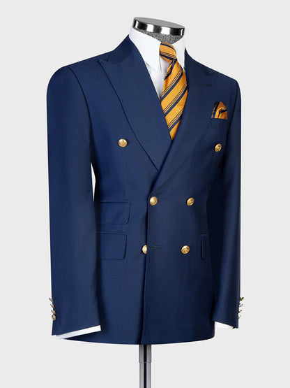 Double-breasted 2-piece Suit in Navy