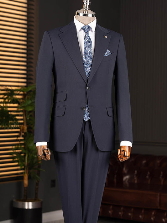 Men's Notch Lapel 2-piece Suit