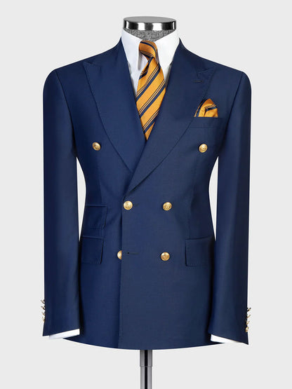 Double-breasted 2-piece Suit in Navy