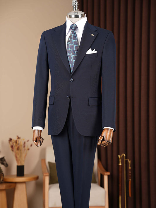 Notch Lapel Single-breasted 2-piece Suit