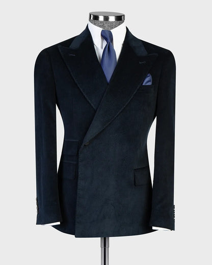 Corduroy One-button 2-piece Suit