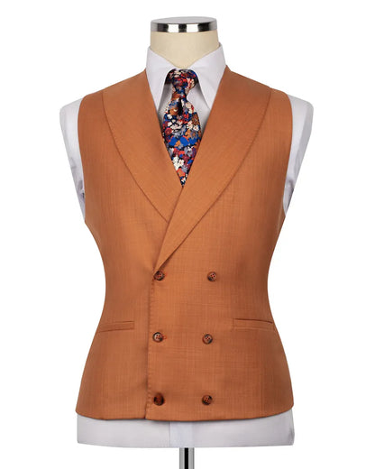 Men's Peak Lapel 3-piece Suit