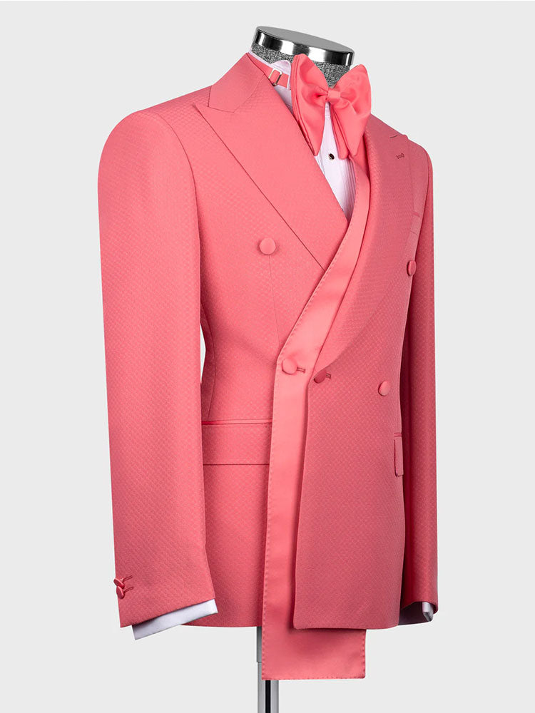 Peak Lapel Double-breasted 2-piece Suit