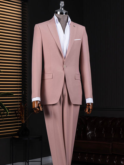 Men's One-button 2-piece Suit