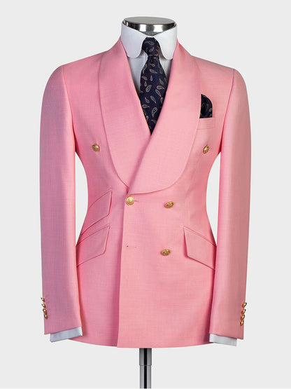 Double-breasted Shawl Lapel 2-piece Suit