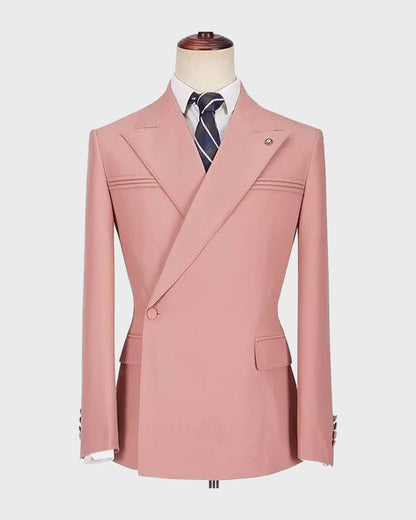 One-button Peak Lapel 2-piece Suit
